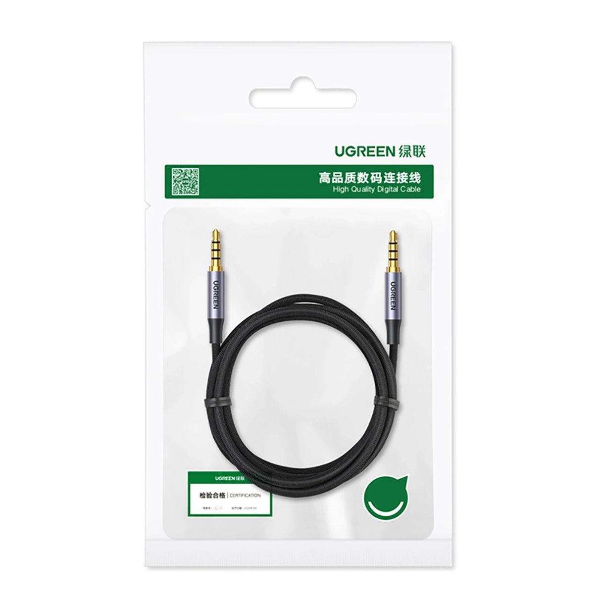 Ugreen AV183 kabel 10648 mini jack 3,5 mm / mini jack 3,5 mm 1m - grå