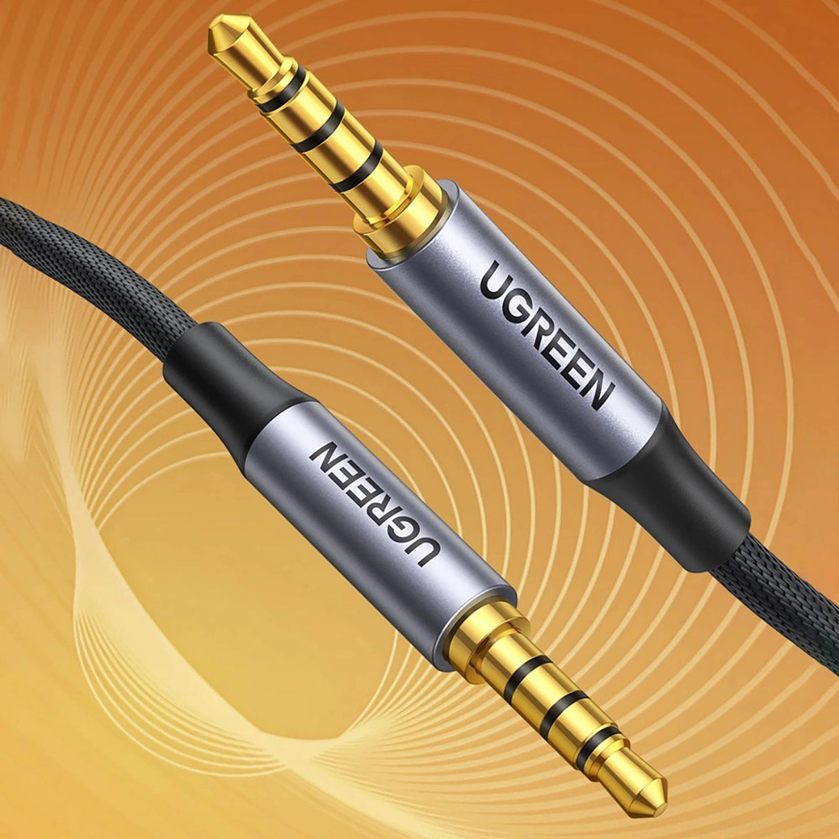 Ugreen AV183 kabel 10648 mini jack 3,5 mm / mini jack 3,5 mm 1m - grå
