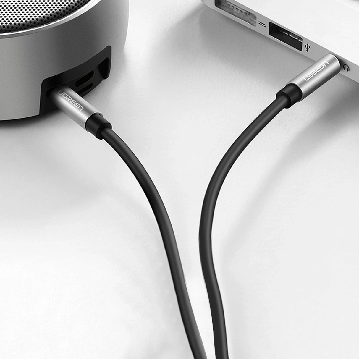 Ugreen AV119 10736 lydkabel mini jack 3,5 mm / mini jack 3,5 mm 3m - sort