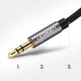 Ugreen AV119 10736 lydkabel mini jack 3,5 mm / mini jack 3,5 mm 3m - sort
