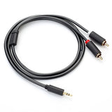 Ugreen AV102 10512 kabel 3,5 mm mini jack (mand) / 2RCA (mand) 3m - grå