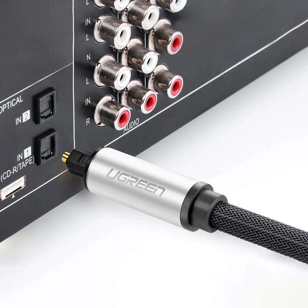 Ugreen AV108 10539 optisk Toslink/SPDIF-kabel 1m - grå