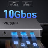 HUB Ugreen CM681 15978 13in1 USB-C - 2x USB-A 3.2 / 2x USB-A 3.0 / USB-C 3.2 / 2x HDMI / DisplayPort / RJ45 / SD og TF / AUX / USB-C PD