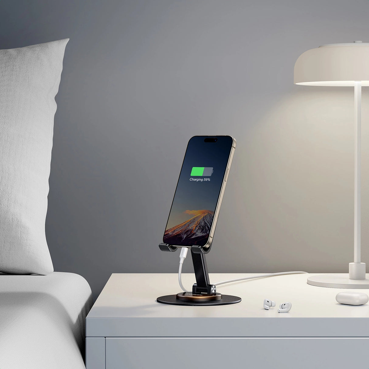 Ugreen LP805 skrivebordsstativ til telefon tablet - sort