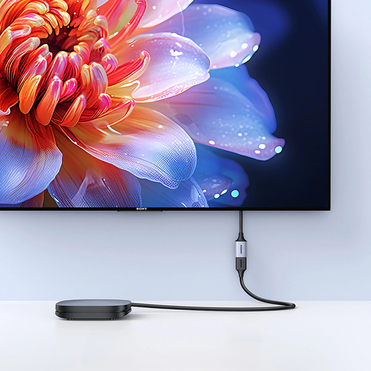 Ugreen HD165 HDMI (Mand) / HDMI (Kvinde) 8K Kabel 0,15m - Grå