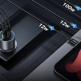 Ugreen EC705 biloplader 130W 2x USB-C 1x USB-A - grå