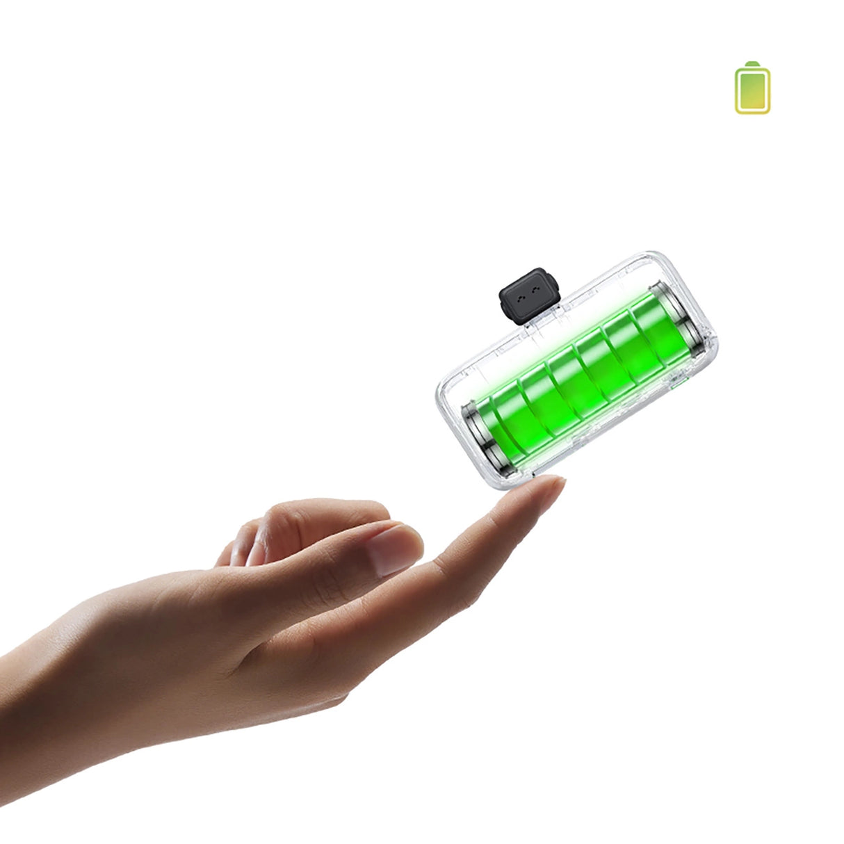 Ugreen PB503 5000mAh powerbank med USB-C-port og integreret USB-C-stik - grå