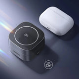Ugreen W702 3in1 induktiv oplader med MagSafe / Qi2 og USB-C-port til telefon / hovedtelefoner - sort