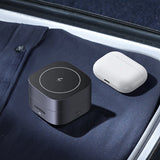 Ugreen W526 3in1 MagSafe / Qi induktiv oplader til telefon / hovedtelefoner med USB-C-port - sort