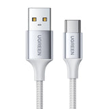 Grøn US288 60130 USB-A / USB-C QC 3.0 3A Kabel 0,5 m - Hvid