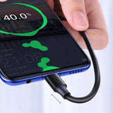 Grøn US289 60134 mikro USB / USB-A-kabel 0,25 m - sort