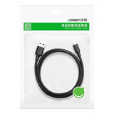 Grøn US289 60135 mikro USB / USB-A kabel 0,5 m - sort