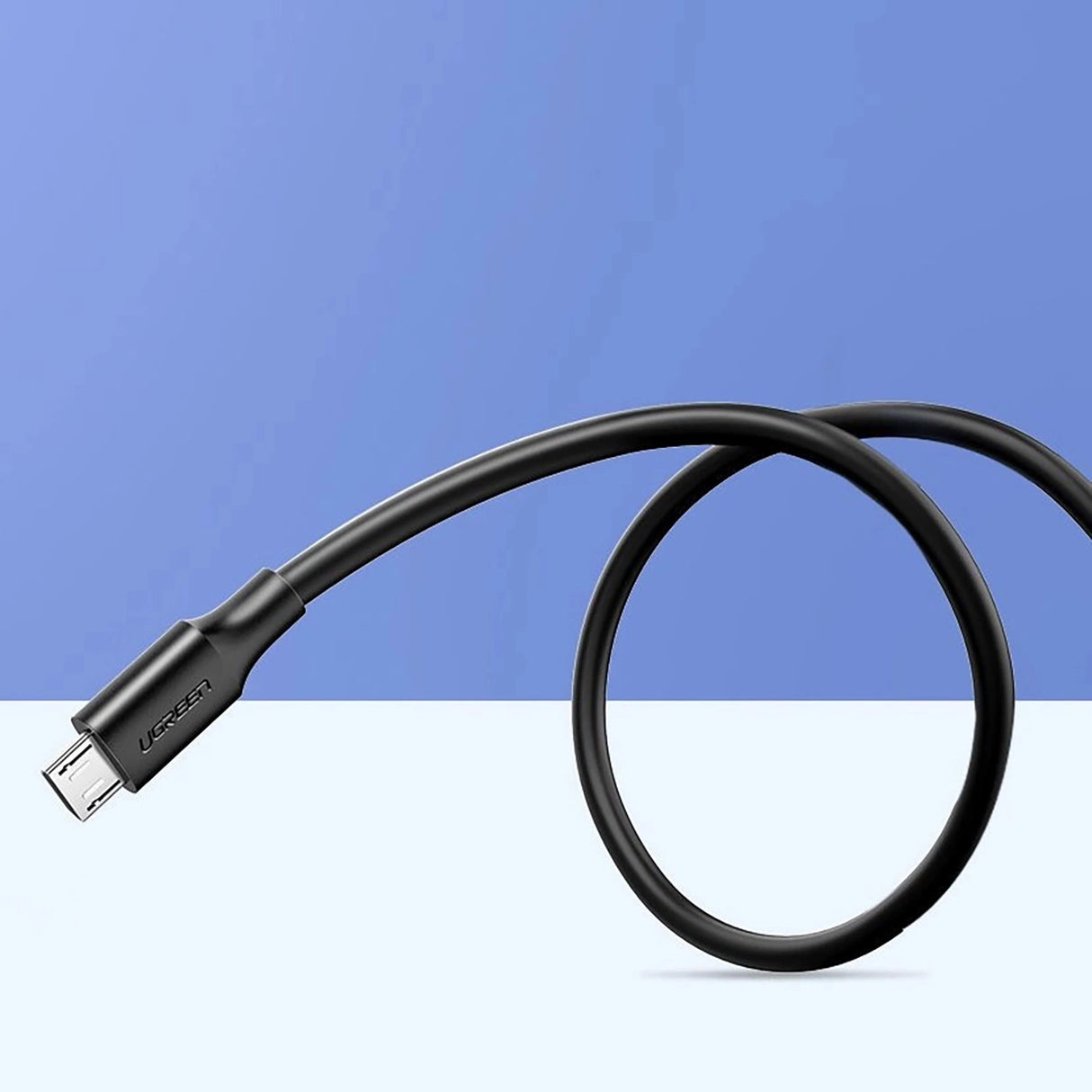 Grøn US289 60135 mikro USB / USB-A kabel 0,5 m - sort