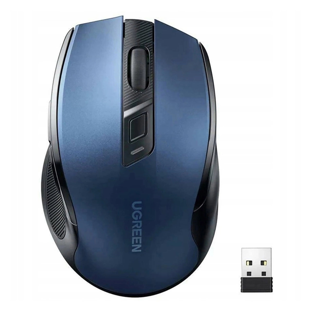 Ugreen MU006 optisk trådløs USB-mus 2,4 GHz 4000 DPI - blå