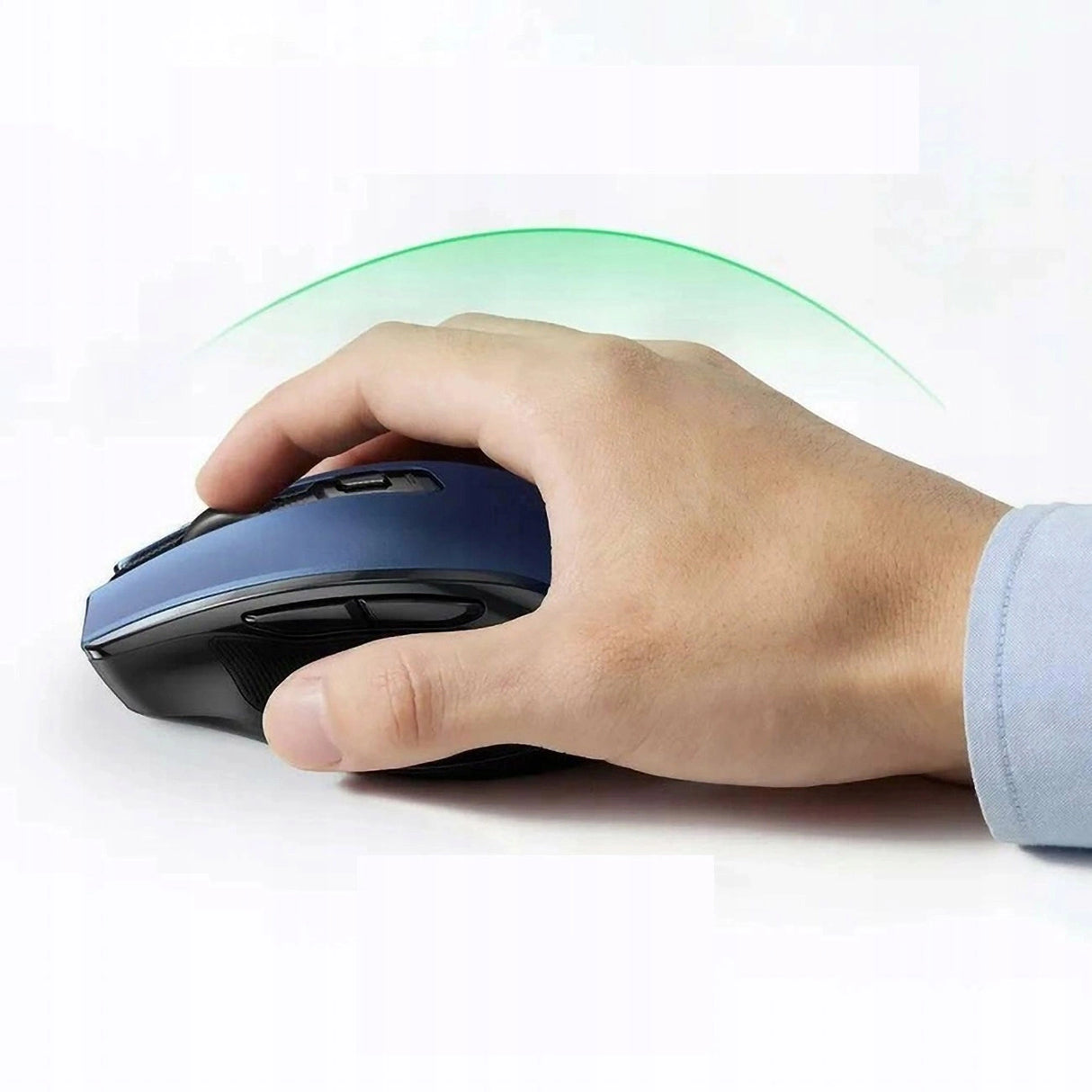 Ugreen MU006 optisk trådløs USB-mus 2,4 GHz 4000 DPI - blå