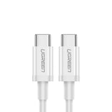Grøn US264 60518 USB-C / USB-C PD QC AFC-kabel 1m - hvid