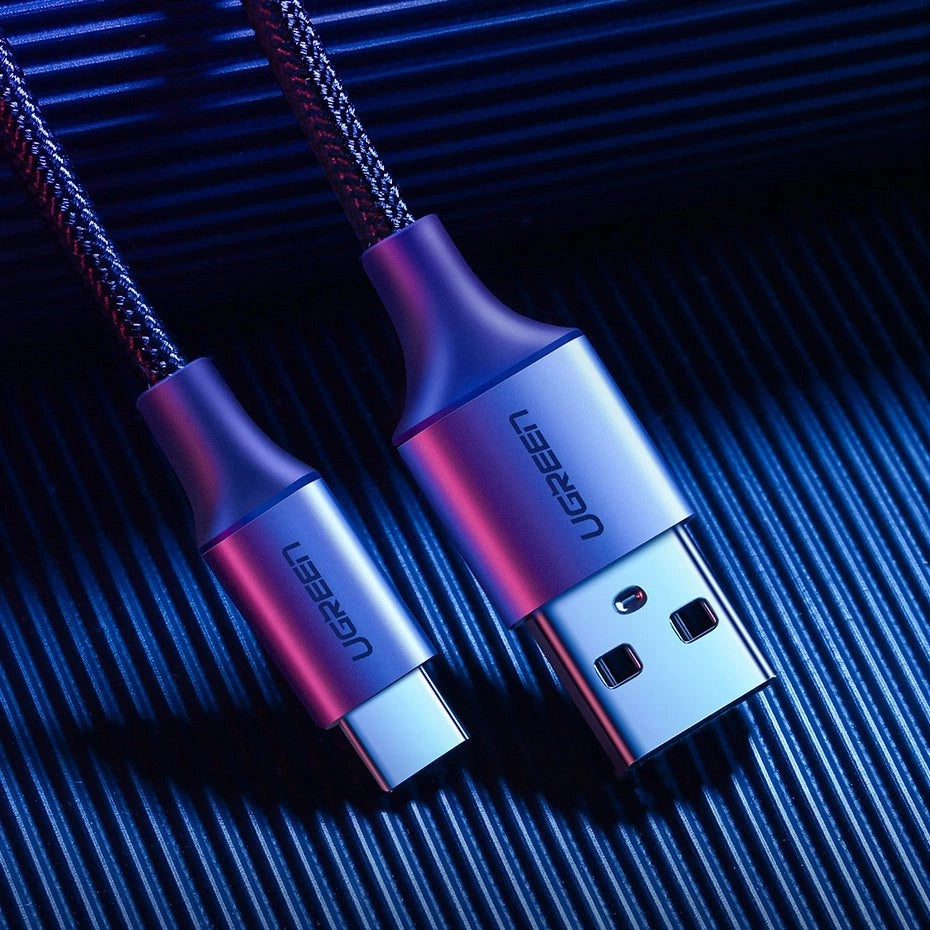 Ugreen US288 60124 USB-A / USB-C QC 3.0 3A Kabel 0,25m - Grå