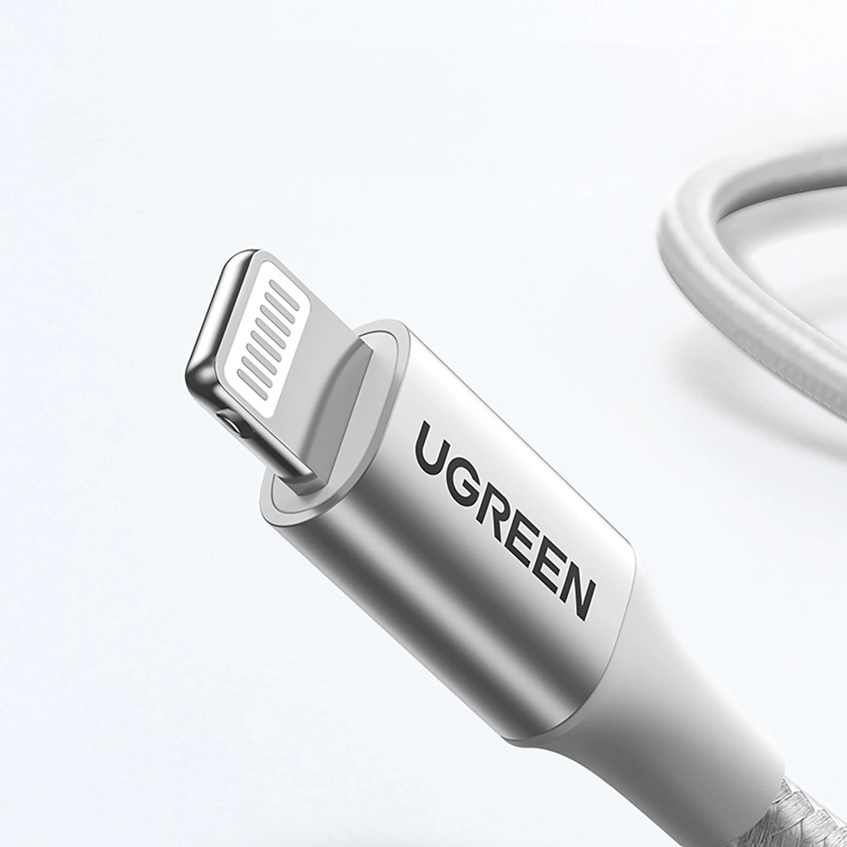 Ugreen US304 70523 USB-C / Lightning MFi kabel 1m - sølv