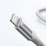 Ugreen US304 70523 USB-C / Lightning MFi kabel 1m - sølv