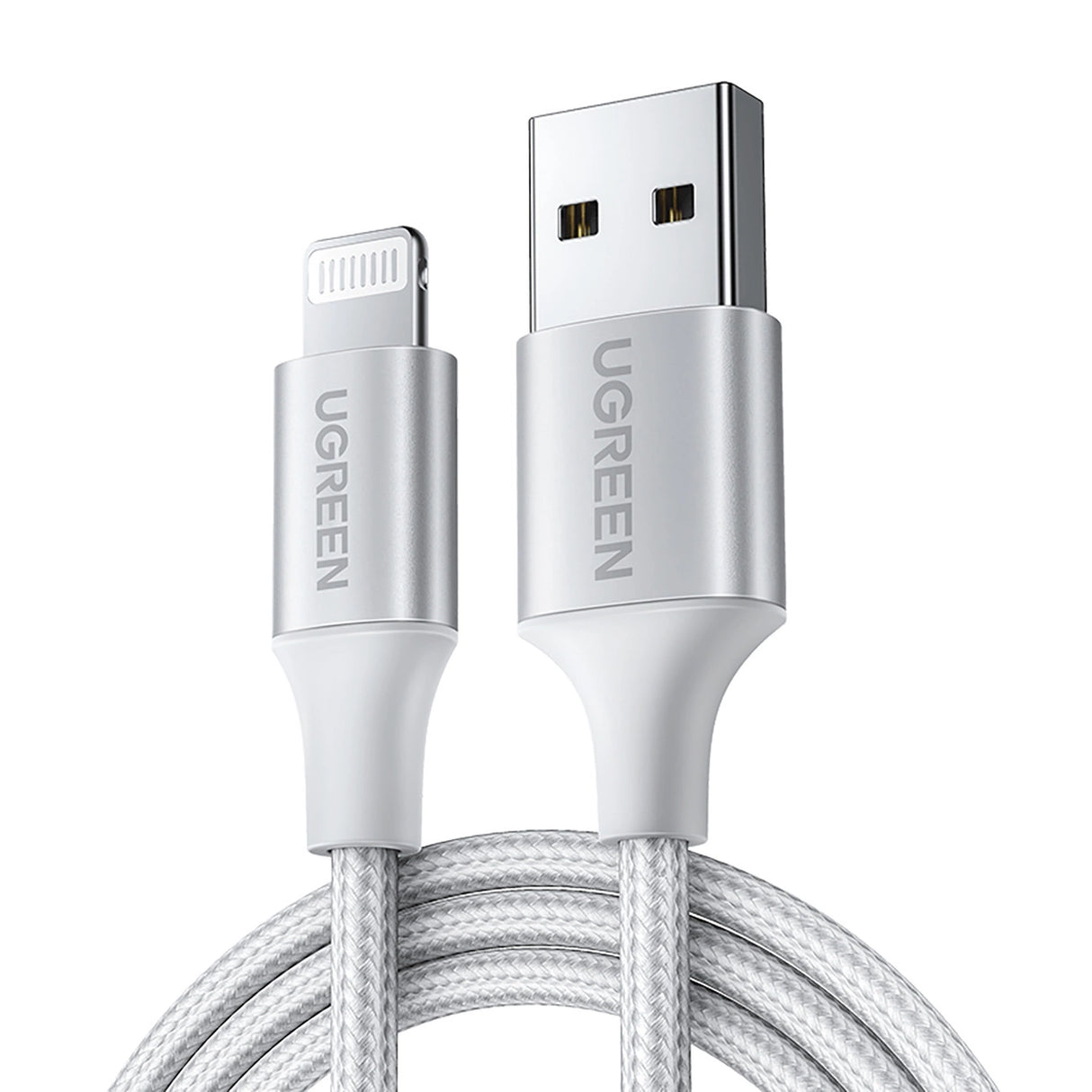 Ugreen US199 60163 USB-A / Lightning MFi kabel 2m - sølv
