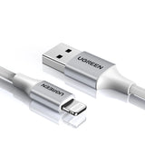 Ugreen US199 60163 USB-A / Lightning MFi kabel 2m - sølv