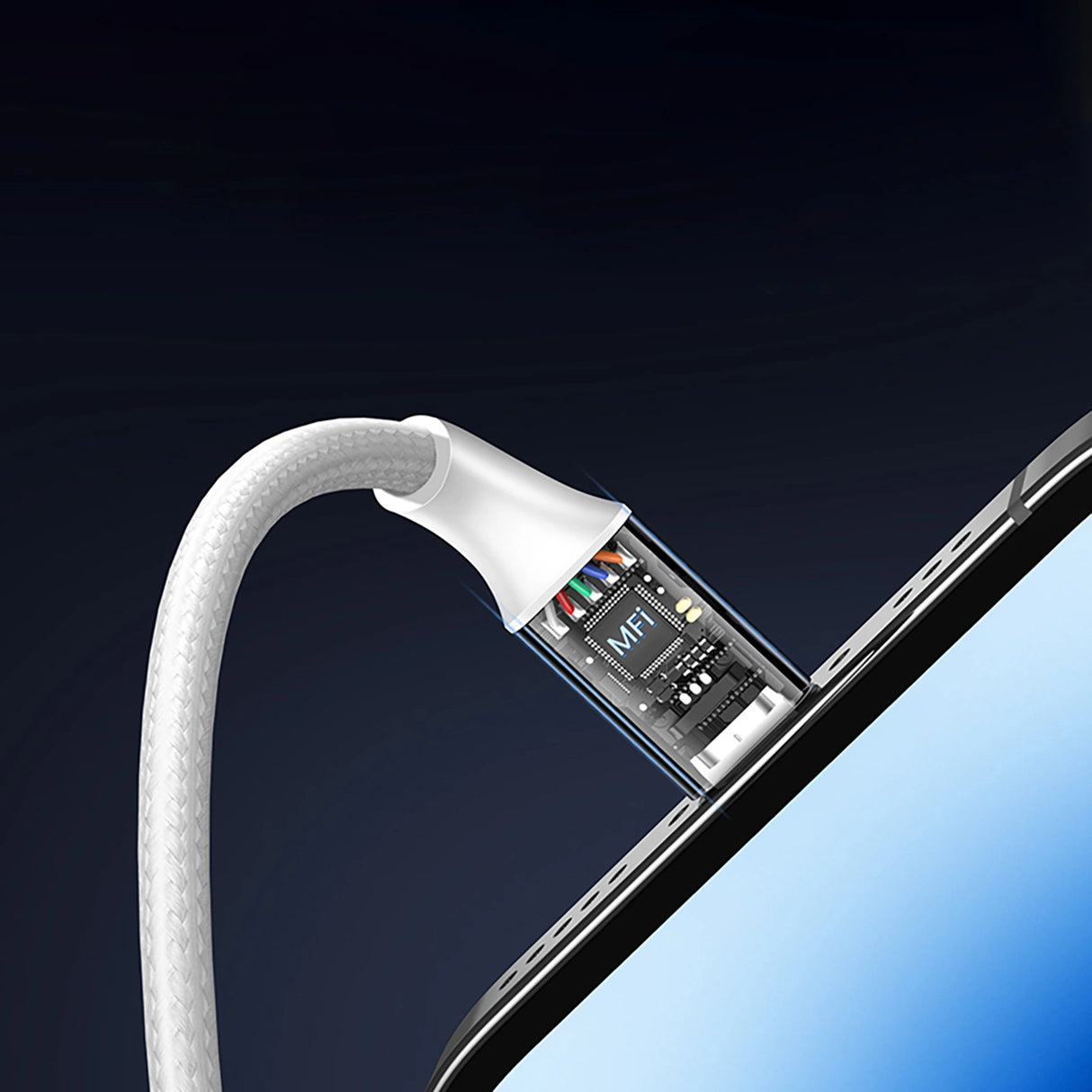 Ugreen US199 60163 USB-A / Lightning MFi kabel 2m - sølv