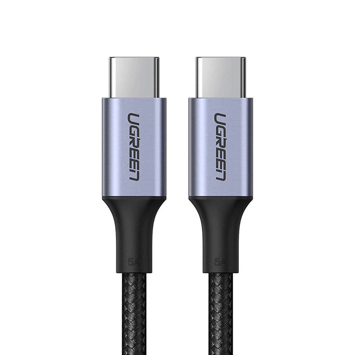 Ugreen US316 70428 USB-C - USB-C PD QC FCP-kabel 100W 5A 480Mb/s 1,5m - Grå