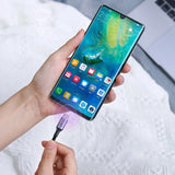 Ugreen US316 70428 USB-C - USB-C PD QC FCP-kabel 100W 5A 480Mb/s 1,5m - Grå