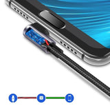 Ugreen US284 70255 USB-A (ret) / USB-C (vinklet) 3A Kabel 3m - Grå