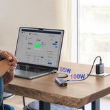 HUB Ugreen CM512 15598 6in1 USB-C - 3x USB-A 3.0 / HDMI / RJ45 / USB-C PD - grå