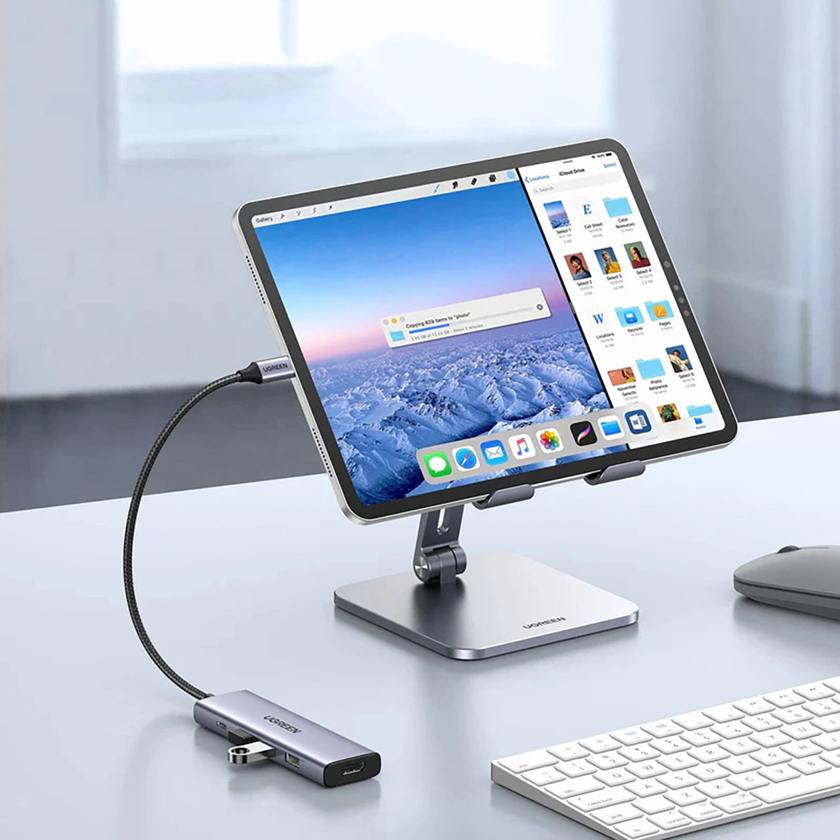 HUB Ugreen CM511 15597 5in1 USB-C - USB-C PD / HDMI / 3x USB-A 3.0 - grå