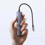 HUB Ugreen CM511 15597 5in1 USB-C - USB-C PD / HDMI / 3x USB-A 3.0 - grå