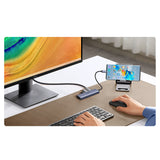 HUB Ugreen CM511 20956A 6in1 USB-C - HDMI / 3x USB-A 3.0 / SD/TF-kortlæser - grå