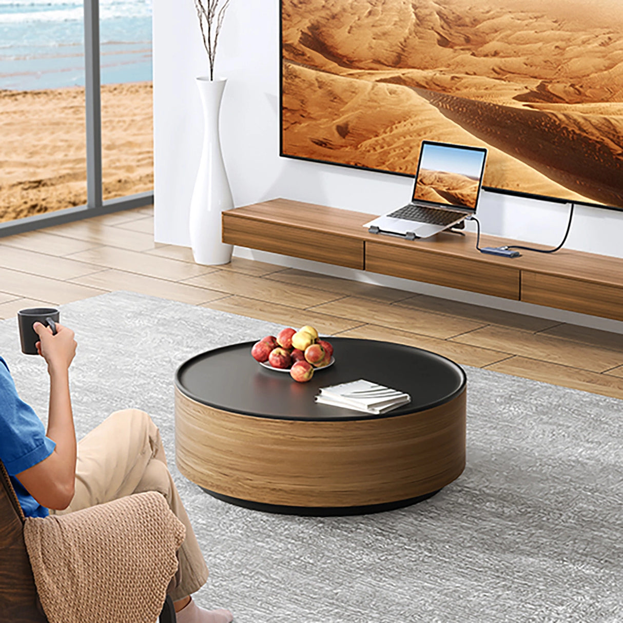HUB Ugreen CM511 20956A 6in1 USB-C - HDMI / 3x USB-A 3.0 / SD/TF-kortlæser - grå