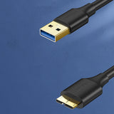 Grøn US130 10840 USB-A 3.0 - mikro USB-B kabel 0,5 m - sort