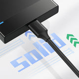 Grøn US130 10840 USB-A 3.0 - mikro USB-B kabel 0,5 m - sort