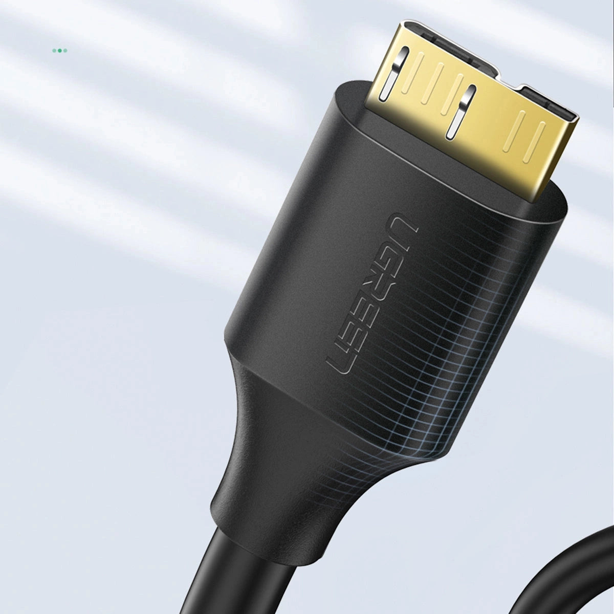 Grøn US130 10840 USB-A 3.0 - mikro USB-B kabel 0,5 m - sort