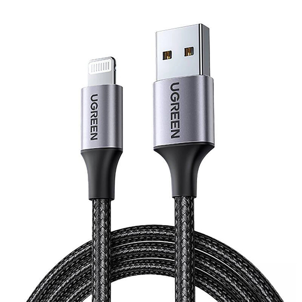 Ugreen US199 60157 USB-A / Lightning MFi-kabel 1,5 m - sort