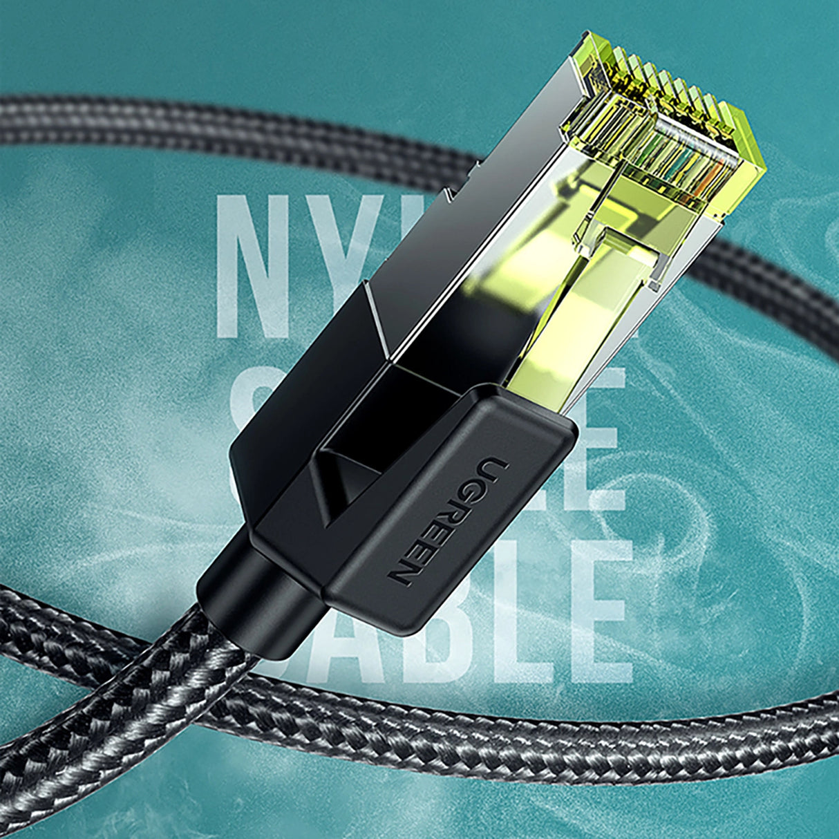 Ugreen NW150 80424 Ethernet RJ45 Cat 7 10Gbps Kabel 3m - sort