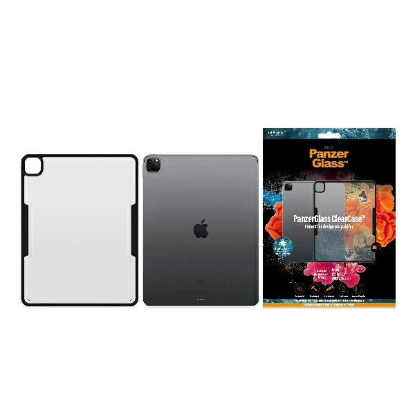 PanzerGlass ClearCase antibakteriel beholder til iPad Pro 12.9" 2018 / 2020 / 2021 - gennemsigtig og sort
