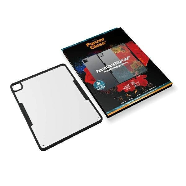 PanzerGlass ClearCase antibakteriel beholder til iPad Pro 12.9" 2018 / 2020 / 2021 - gennemsigtig og sort