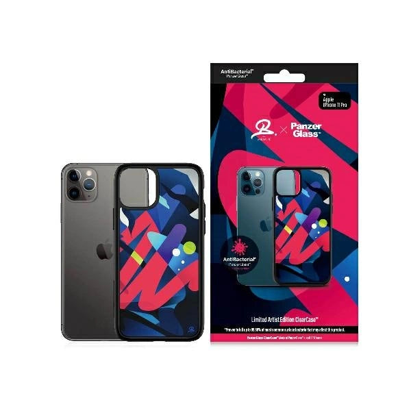 PanzerGlass ClearCase antibakteriel Mikael B Limited Artist Edition æske til iPhone 11 Pro - flerfarvet