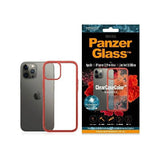 PanzerGlass ClearCase til iPhone 12 Pro Max - gennemsigtig og rød