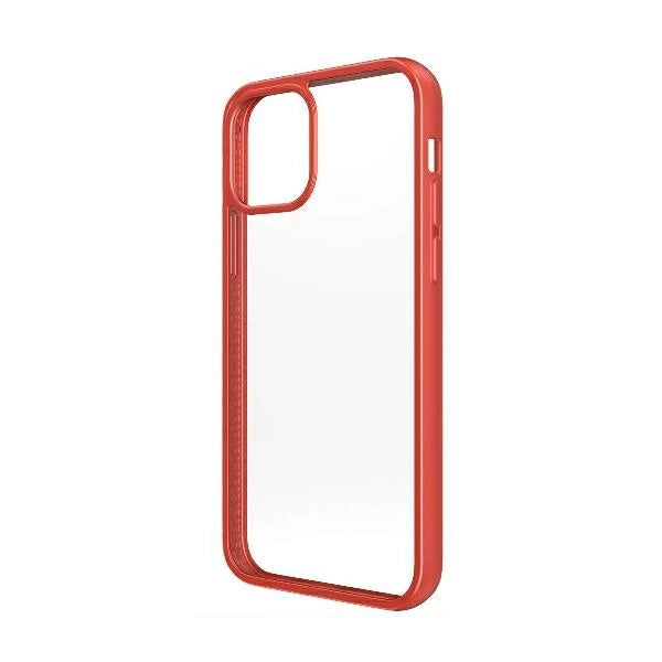 PanzerGlass ClearCase til iPhone 12 Pro Max - gennemsigtig og rød
