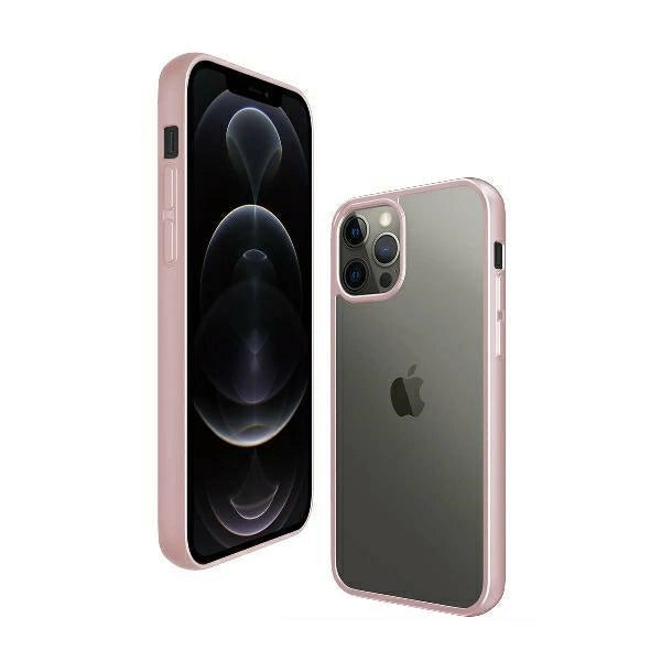 PanzerGlass ClearCase til iPhone 12 Pro Max - gennemsigtig og lyserød