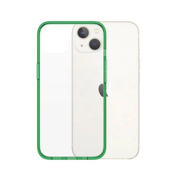 PanzerGlass ClearCase antibakteriel beholder med Military Grade certifikat til iPhone 13 / 14 / 15 - gennemsigtig grøn