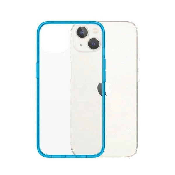 PanzerGlass ClearCase antibakteriel beholder med Military Grade certifikat til iPhone 13 / 14 / 15 - gennemsigtig blå