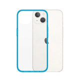 PanzerGlass ClearCase antibakteriel beholder med Military Grade certifikat til iPhone 13 / 14 / 15 - gennemsigtig blå