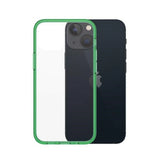 PanzerGlass ClearCase antibakteriel Military Grade certificeret sag til iPhone 13 mini - gennemsigtig grøn