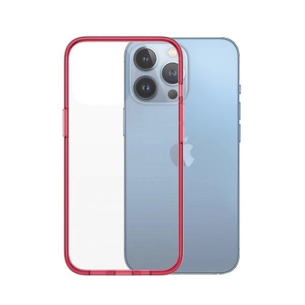 PanzerGlass ClearCase antibakteriel Military Grade certificeret sag til iPhone 13 Pro - gennemsigtig pink